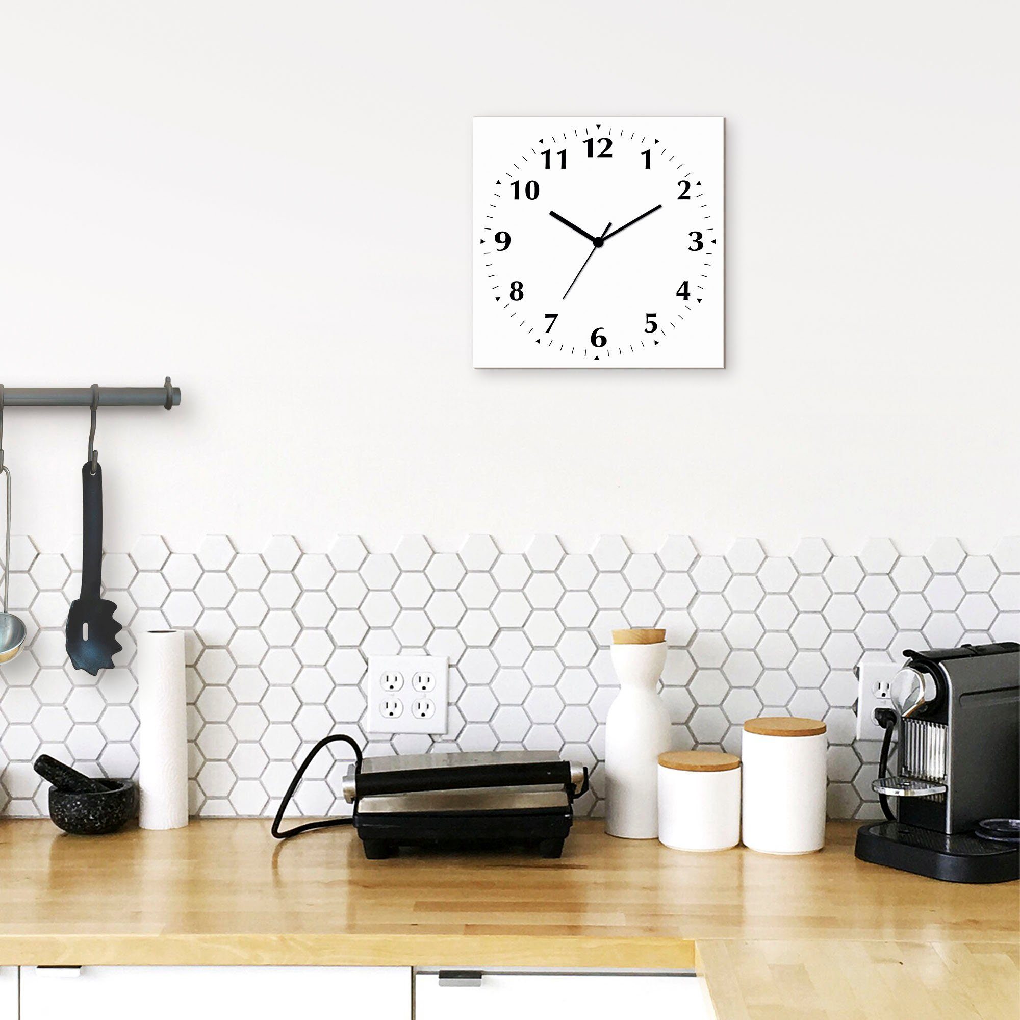 Artland Wanduhr Uni Trendfarben (wahlweise mit Quarz- oder Funkuhrwerk, lau günstig online kaufen