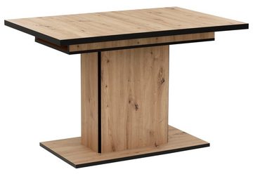 HELA Essgruppe Ariana, (Set, 7-tlg., 1 Tisch / 6 Stühle), ausziehbar 120 -160 cm, Belastbarkeit 140 KG
