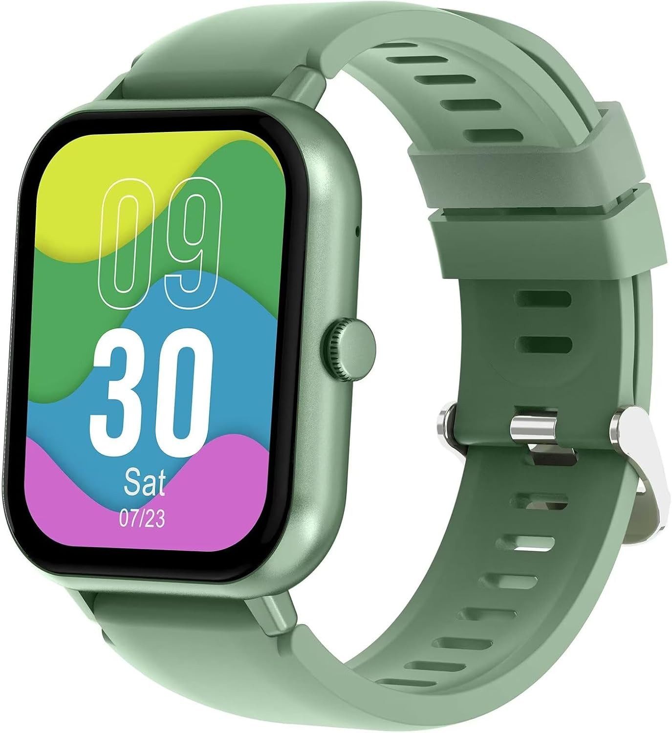 findtime Smartwatch (3,1 cm, android ios), Smartwatch mit Bluetooth Telefonie, Sprachassistent und 100 Sportmodi