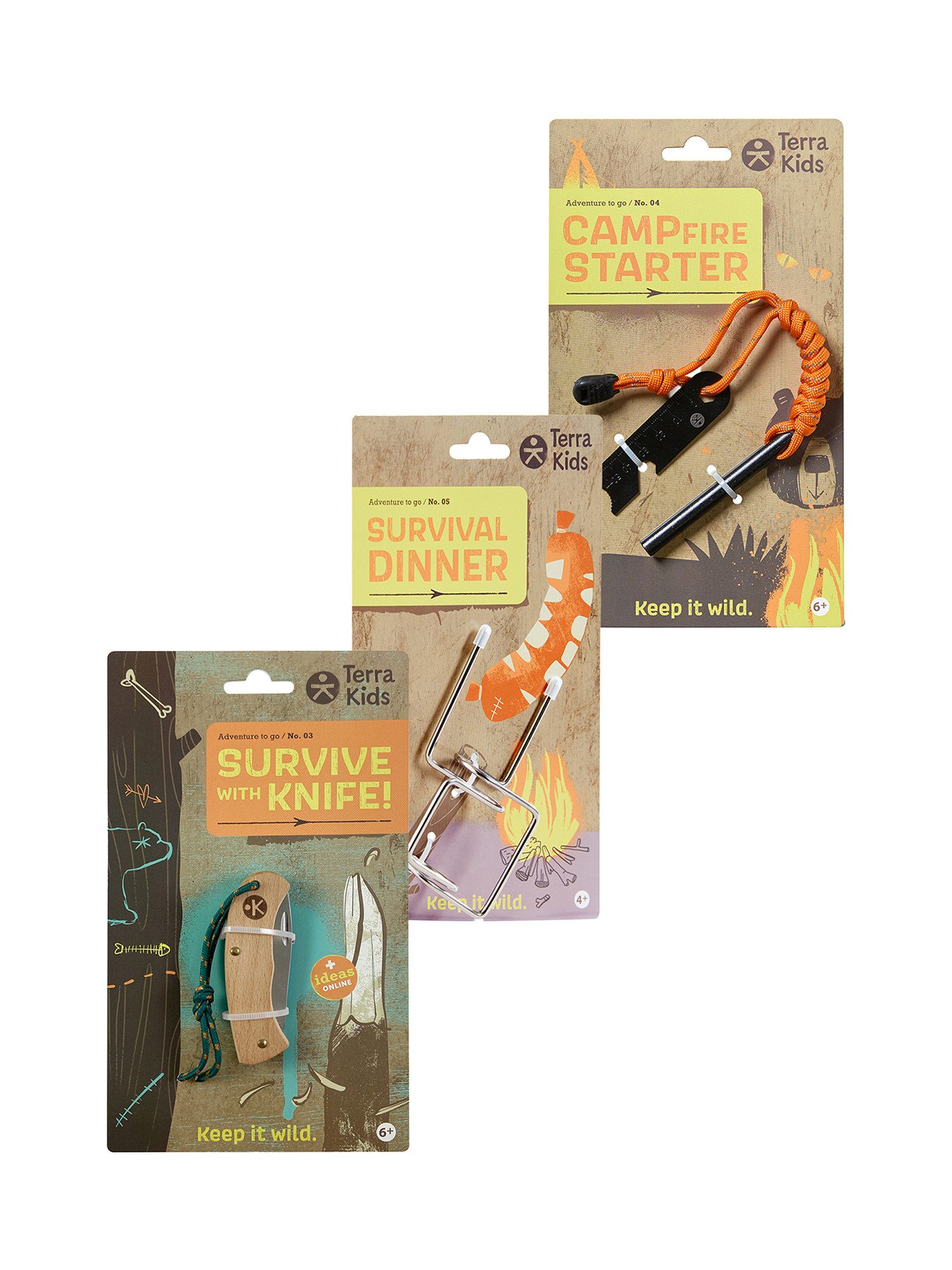 Haba Outdoor-Spielzeug Terra Kids Outdoor-Set, (3-tlg) Gartenspielzeug, Draußen Spielzeug, Outdoor Games