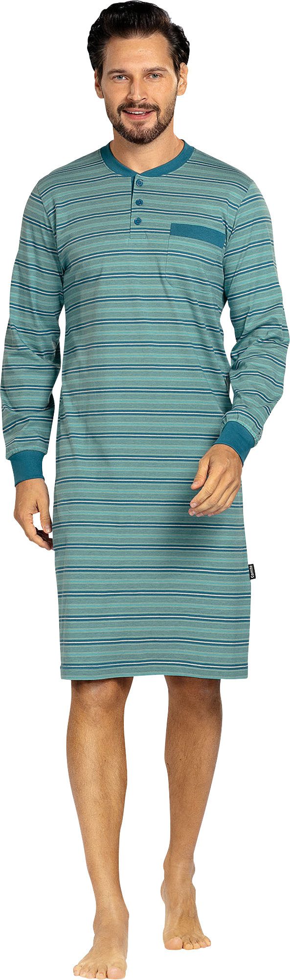 Comte Nachthemd Herren-Nachthemd Single-Jersey Streifen günstig online kaufen