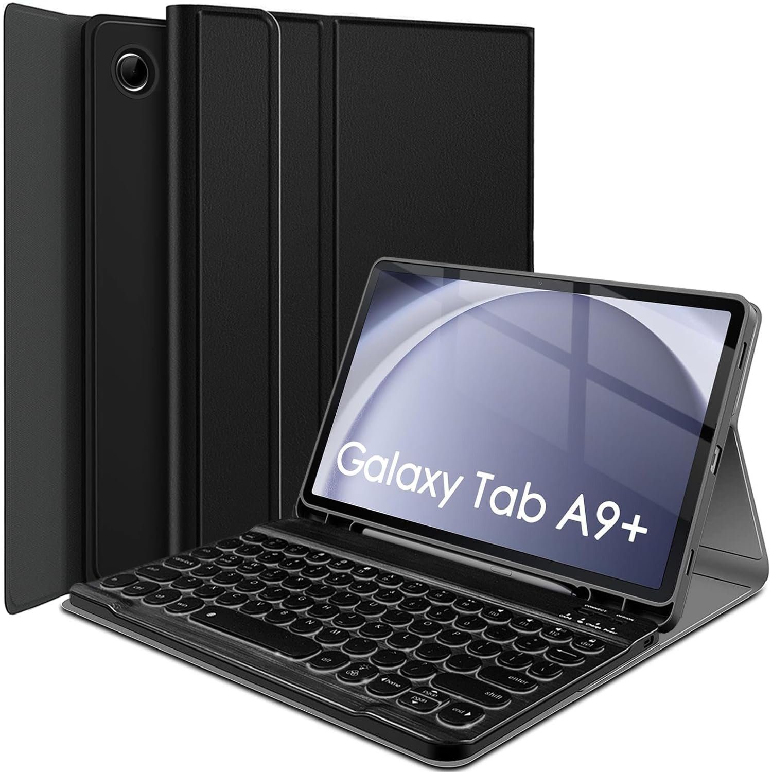 Mutoy Tastatur für Samsung Galaxy Tab A9 Plus Hülle 11 Zoll SM-X210/216/218  Tablet-Tastatur (Magnetische Bluetooth Tastatur Hüllefür Galaxy Tab A9 Plus  11 Zoll)