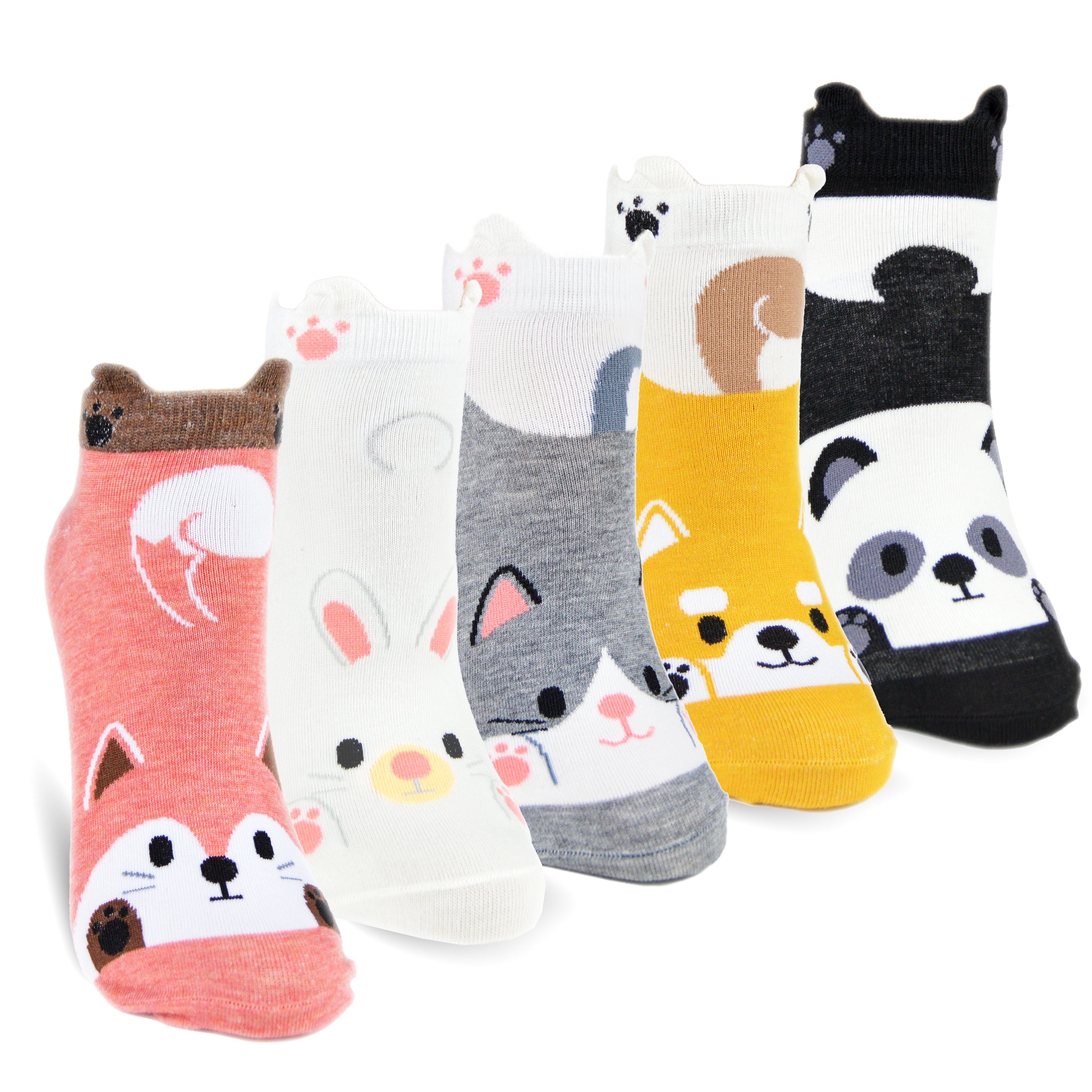 Wäsche/Bademode Socken Socked Sneakersocken bunte Damensocken (12 Paar) Tiermotive