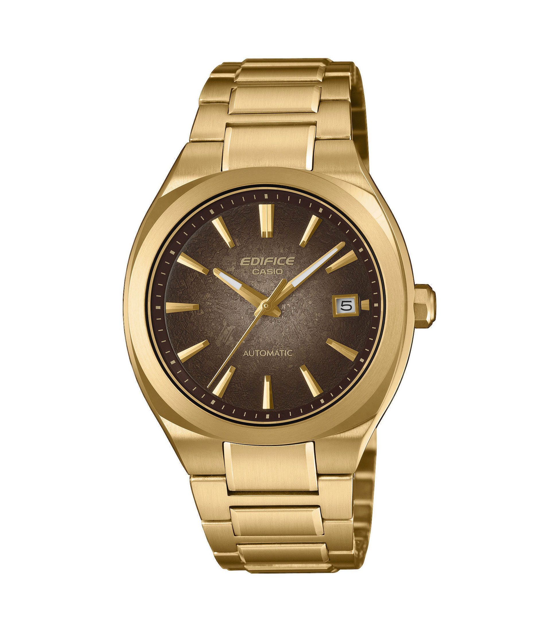 CASIO EDIFICE Automatikuhr EFK-200DG-5AER, Armbanduhr, Damenuhr, Herrenuhr, Mechanische Uhr, Edelstahlarmband