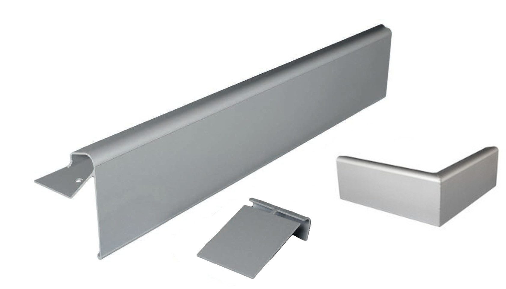 HAHN Handelshaus Abdeckprofil Dachrandprofil aus Aluminium - Komplettset inkl. Ecken und Verbinder, 1,6 mm starkes Aluminium