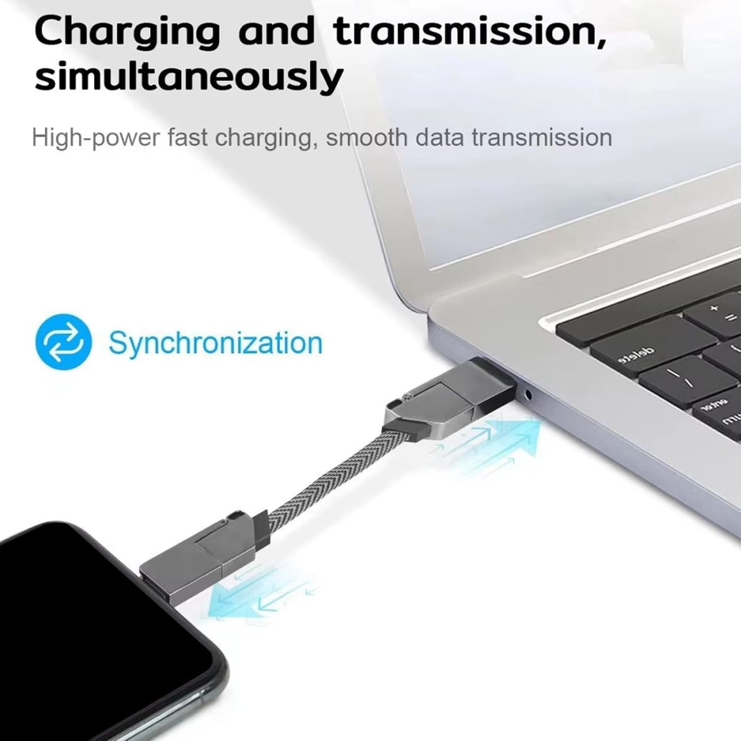 ibettertec 6-in-1 Ladekabel für iPhone, Samsung Galaxy, Multi-Funktions-Ladekabel Schnelllade-Gerät (6-in-1 Ladekabel,USB-A,Lightning,Micro-USB, USB-C,Universal Ladekabel)