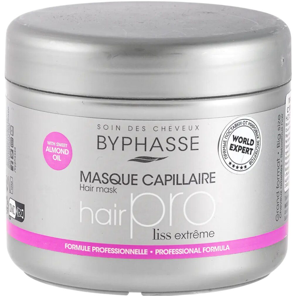 Byphasse Haarpflege-Set, Pro Liss, Crememaske zur Haarbehandlung, 500 ml