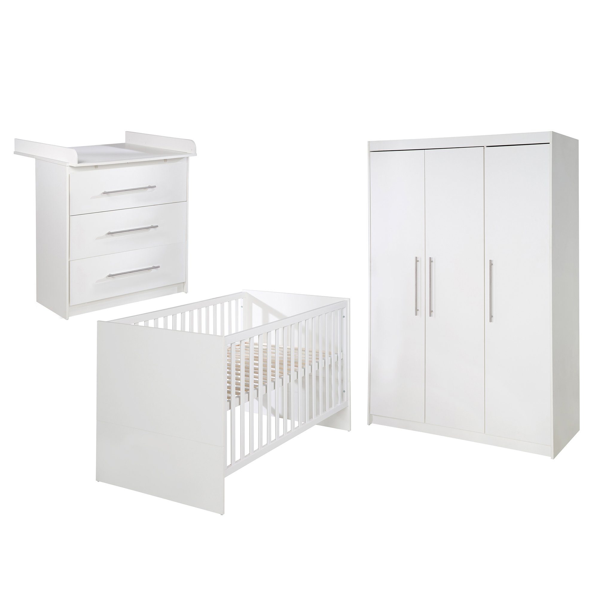roba® Babyzimmer-Komplettset Maren, Gitterbett, Wickelkommode & günstig online kaufen