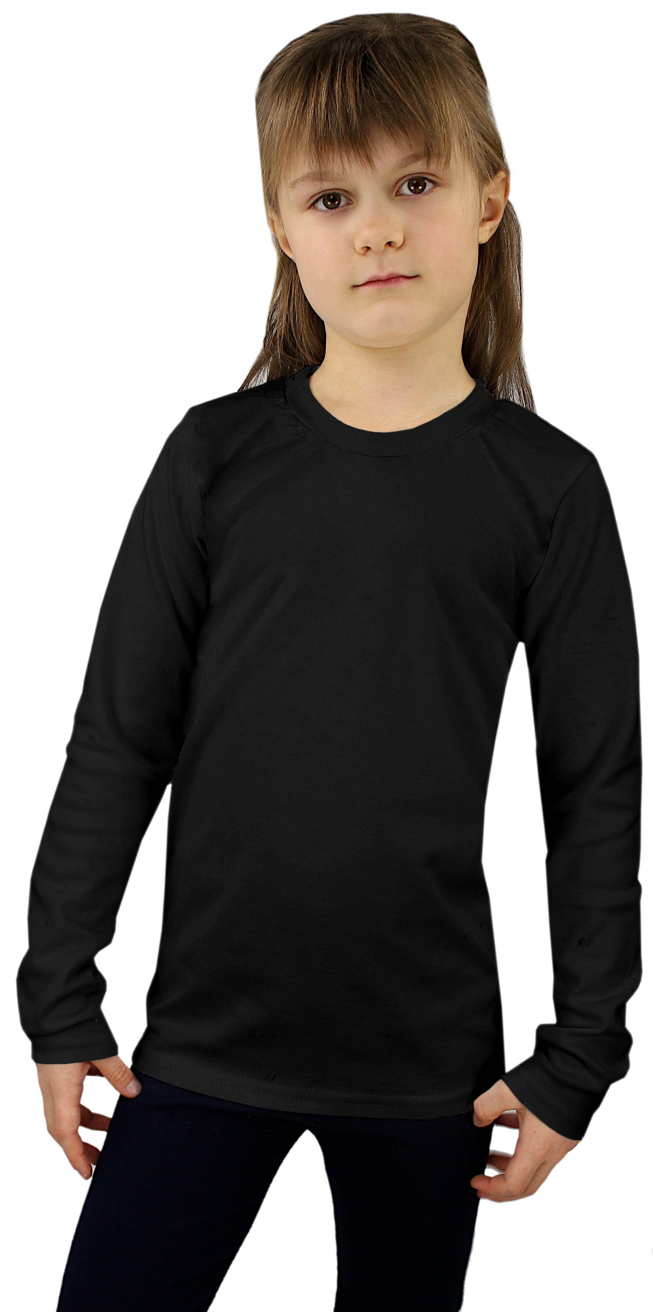 Langarm Schwarz Unterhemd TupTam TupTam Kinder Pack Unterhemd Unisex 3er