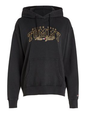 Tommy Jeans Kapuzensweatshirt TJW RLX LUXE VARSITY HOODIE mit großem Logodruck