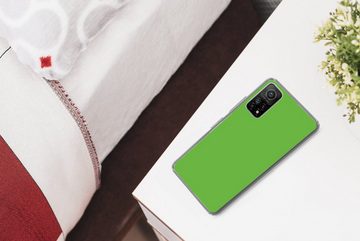 MuchoWow Handyhülle Grün - Farben - Natur, Phone Case, Handyhülle Xiaomi Mi 10T, Silikon, Schutzhülle