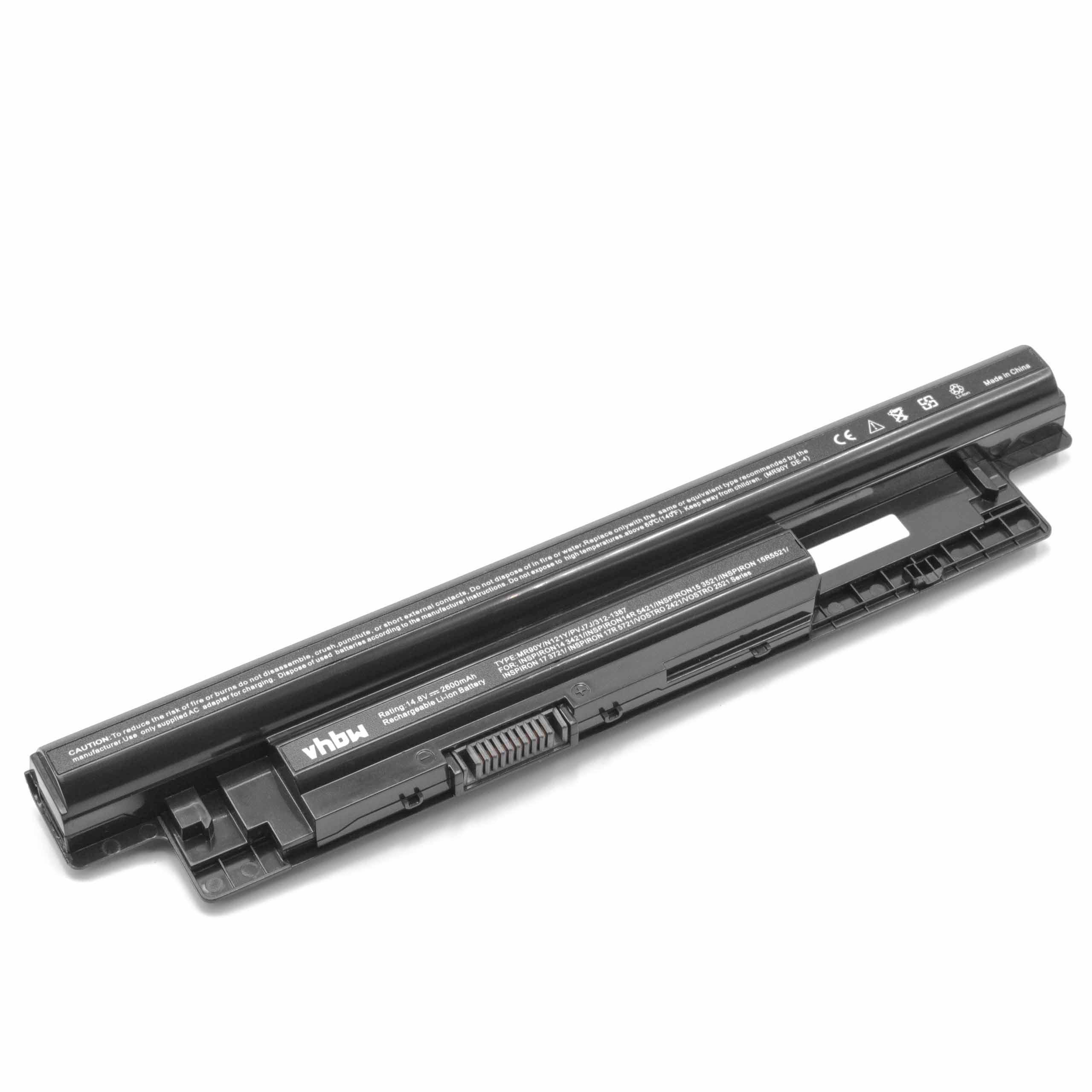 vhbw Akku passend für Dell Inspiron 15 (3543-3702), 15, 14VD-A516, 15 3000 Laptop-Akku Akku Li-Ion 2600 mAh (14,8 V), Leistungsfähiger Austausch-Akku für Notebook, Wiederaufladbar, Jede