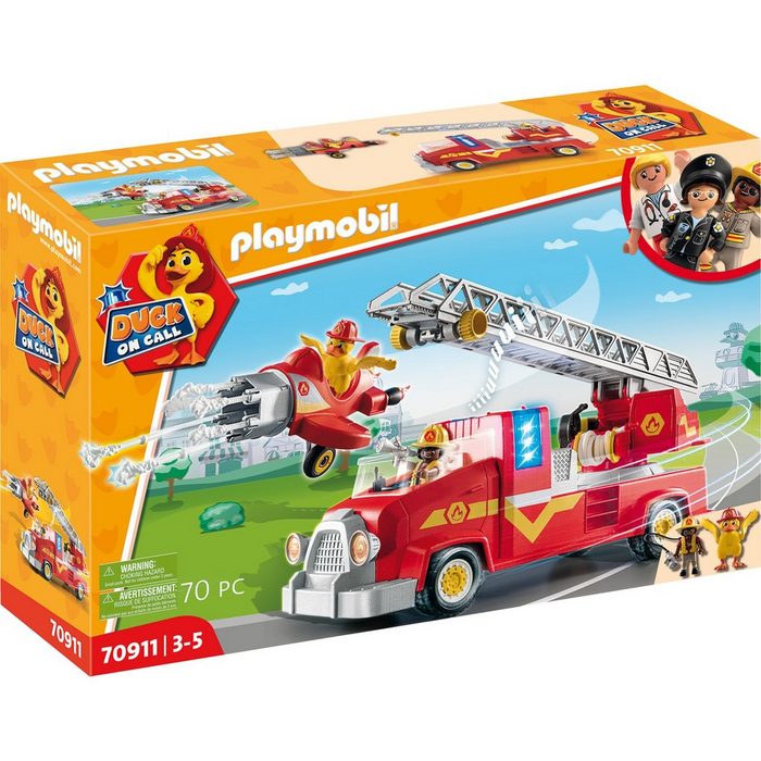 Playmobil® Konstruktionsspielsteine DUCK ON CALL Feuerwehr Truck