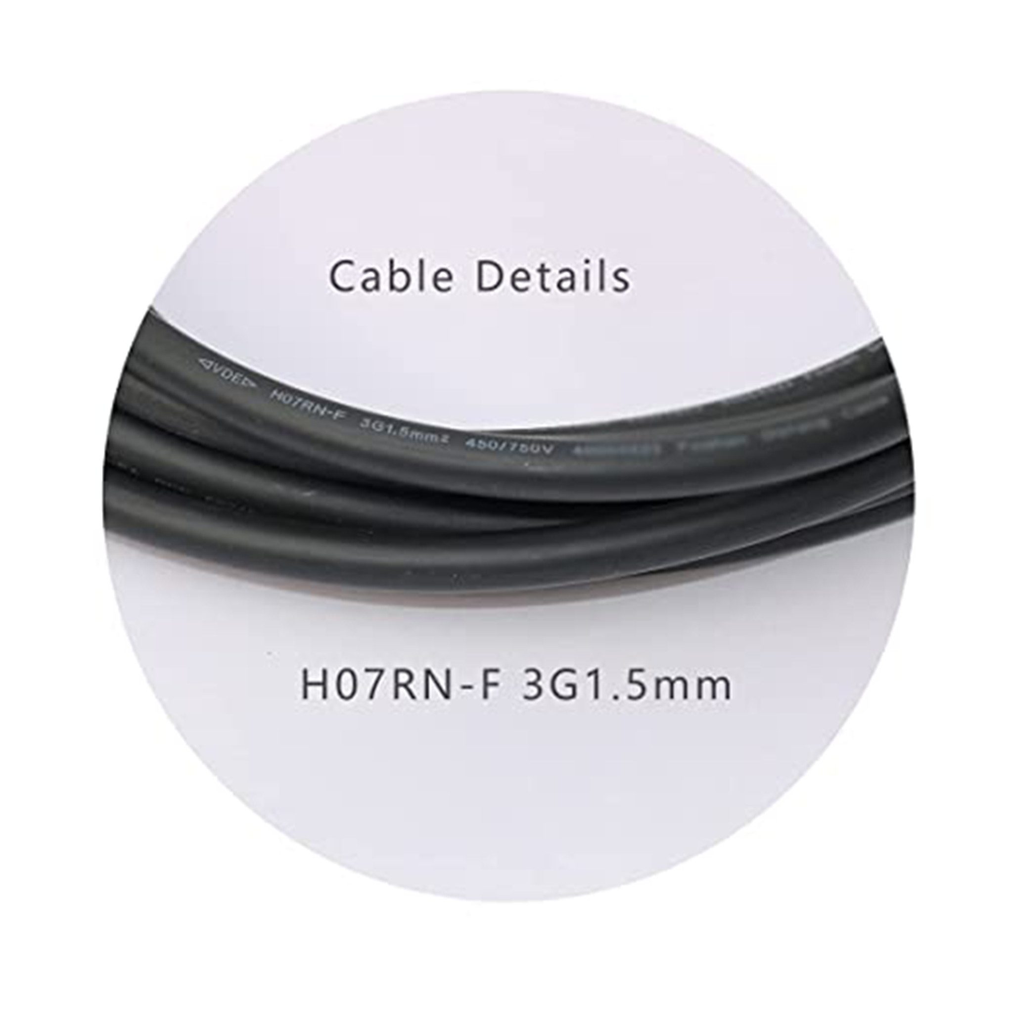 Intellisolaris AC Kabel 3m/5m/10m, Betteri BC01 Buchse auf Schuko Stecker (IP44) Stromkabel, (500 cm), für Mikrowechselrichter PV-Anlagen