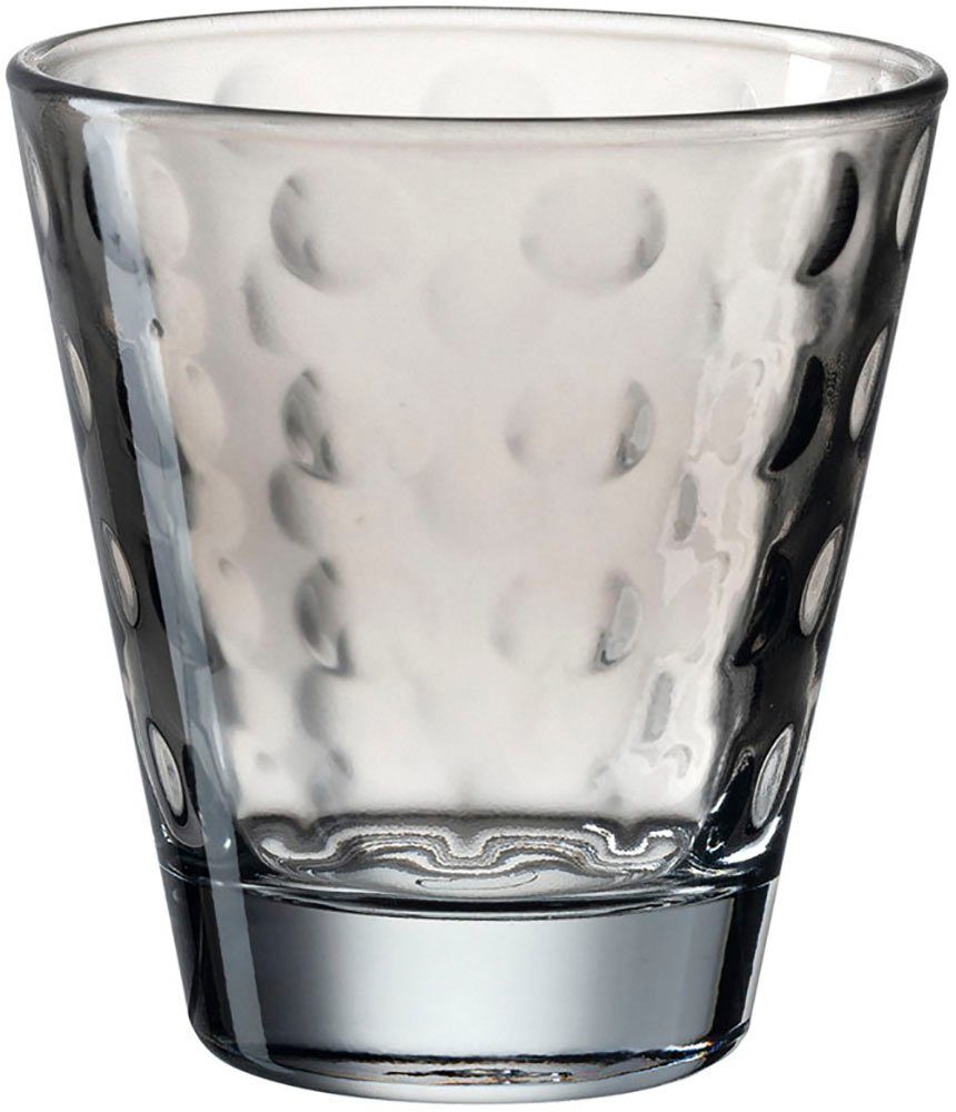 LEONARDO Gläser-Set OPTIC, 6-tlg., Glas, 215 ml, 6-teilig