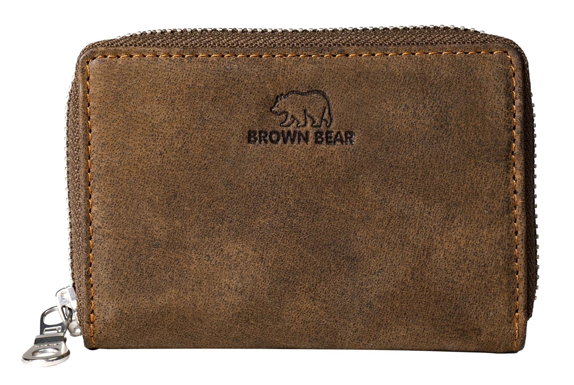 Brown Bear Geldbörse Modell Kai umlaufender Reißverschluss Querformat klein günstig online kaufen