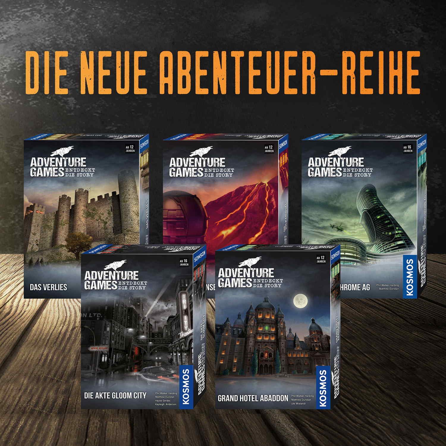 Kosmos Spiel Familienspiel Escape / Exit Adventure Games Die Akte Gloom City 695200