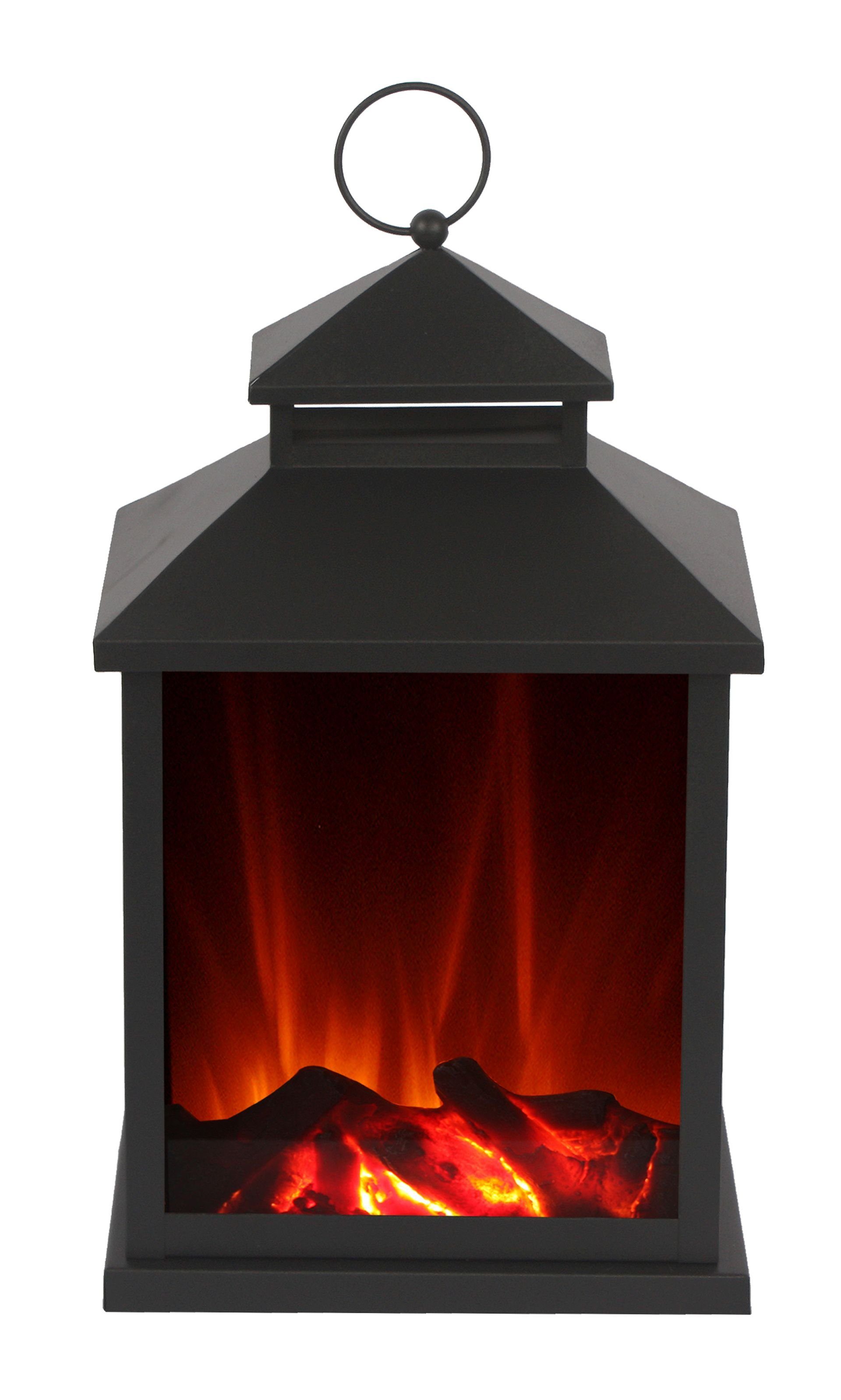 El Fuego LED Laterne AY0550 Laterne mit Flammeneffekt, LED fest integriert, El Fuego® Laterne mit Flammeneffekt