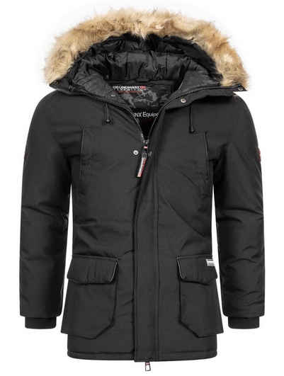 Geographical Norway Parka Herren Winter Jacke Outdoorjacke Winter Parka warm gesteppt Steppjacke