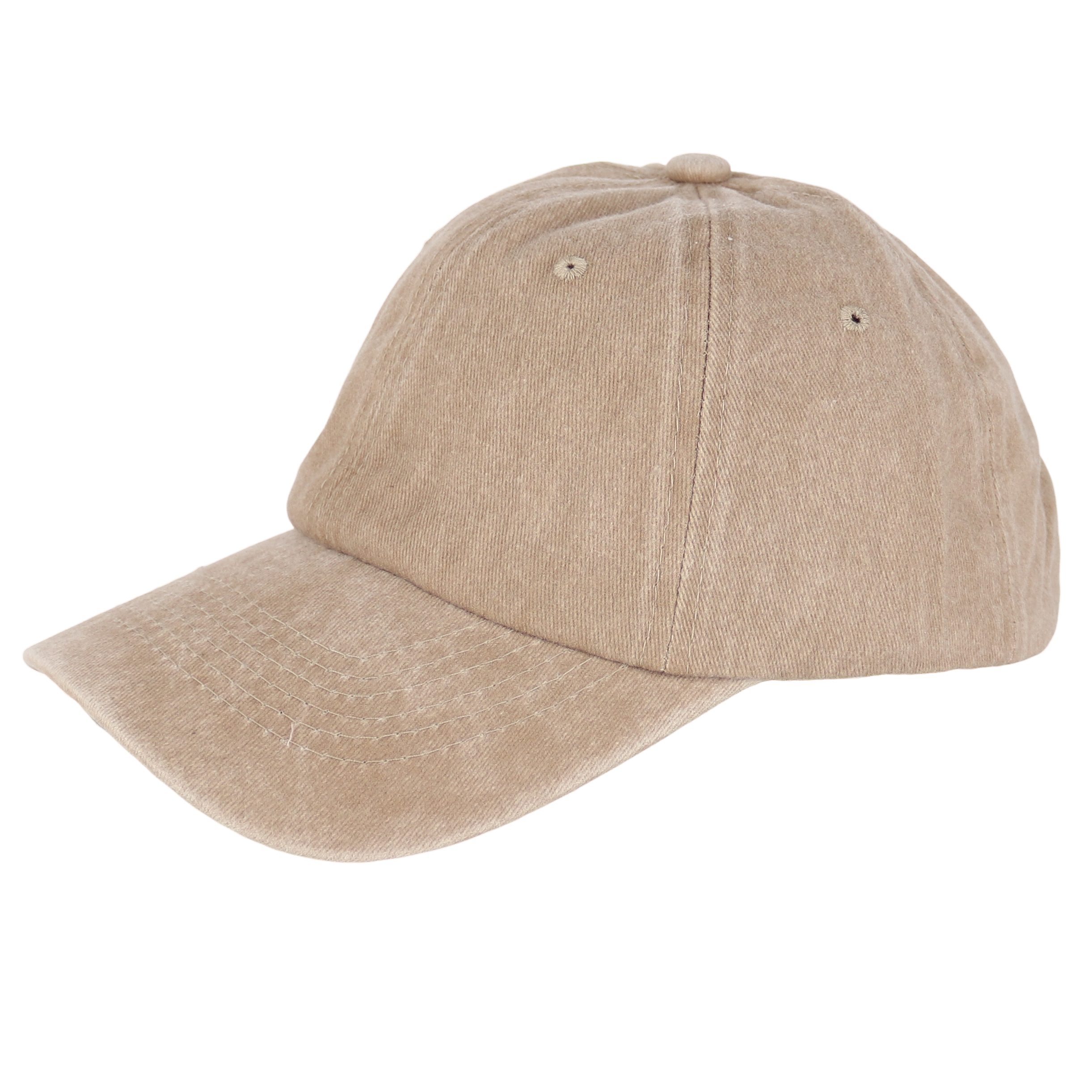 MIRROSI Baseball Cap Vintage in washed Look aus 100% Baumwolle Unifarbe (Outdoor Cap, Feldmütze, Kappe) Atmungsaktiv, Einheitsgröße, Unisex, Damen Herren
