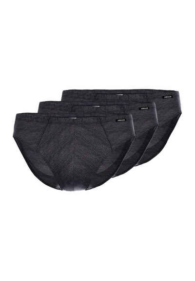 Ammann Slip »3er Pack Jeans Single« (Spar-Set, 3-St) Slip / Unterhose - Baumwolle - Ohne Eingriff - Klassischer Schnitt, Strapazierfähig und elastisch, Dezente Ringel-Optik