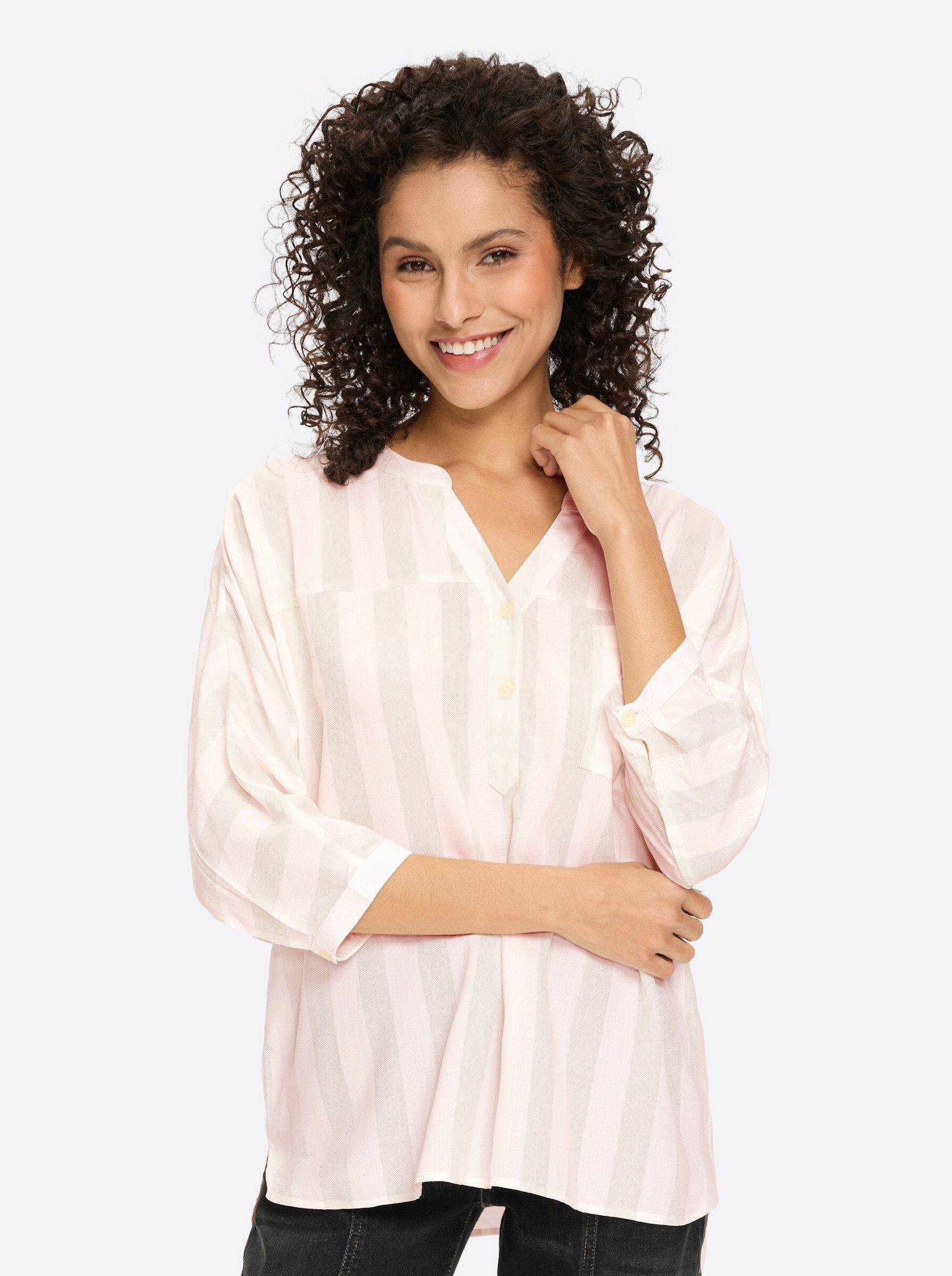 heine Klassische Bluse Bluse 3/4-Arm