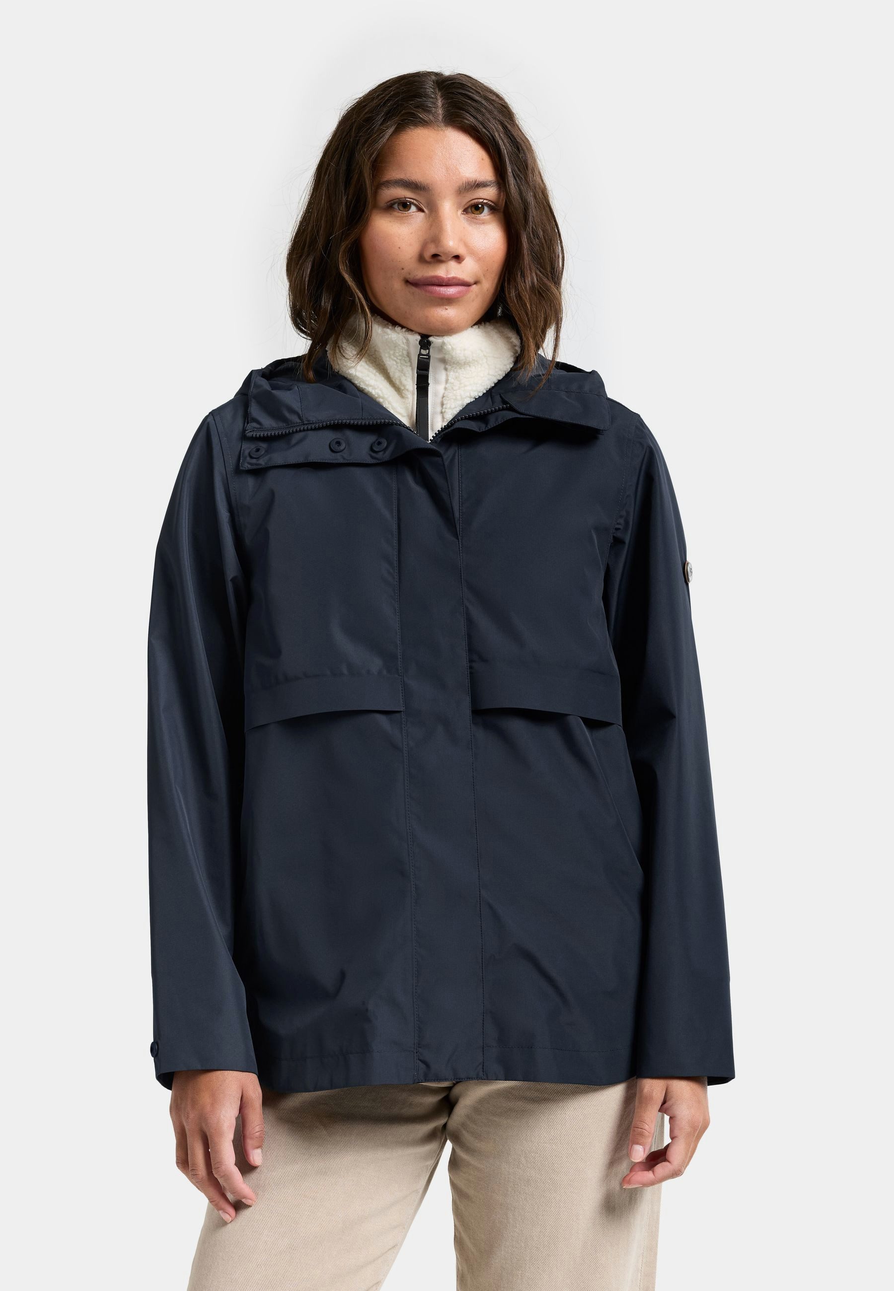 Didriksons Allwetterjacke Damen Übergangsjacke Regenjacke Wasserdicht ELSA mit Kapuze mit Taschen