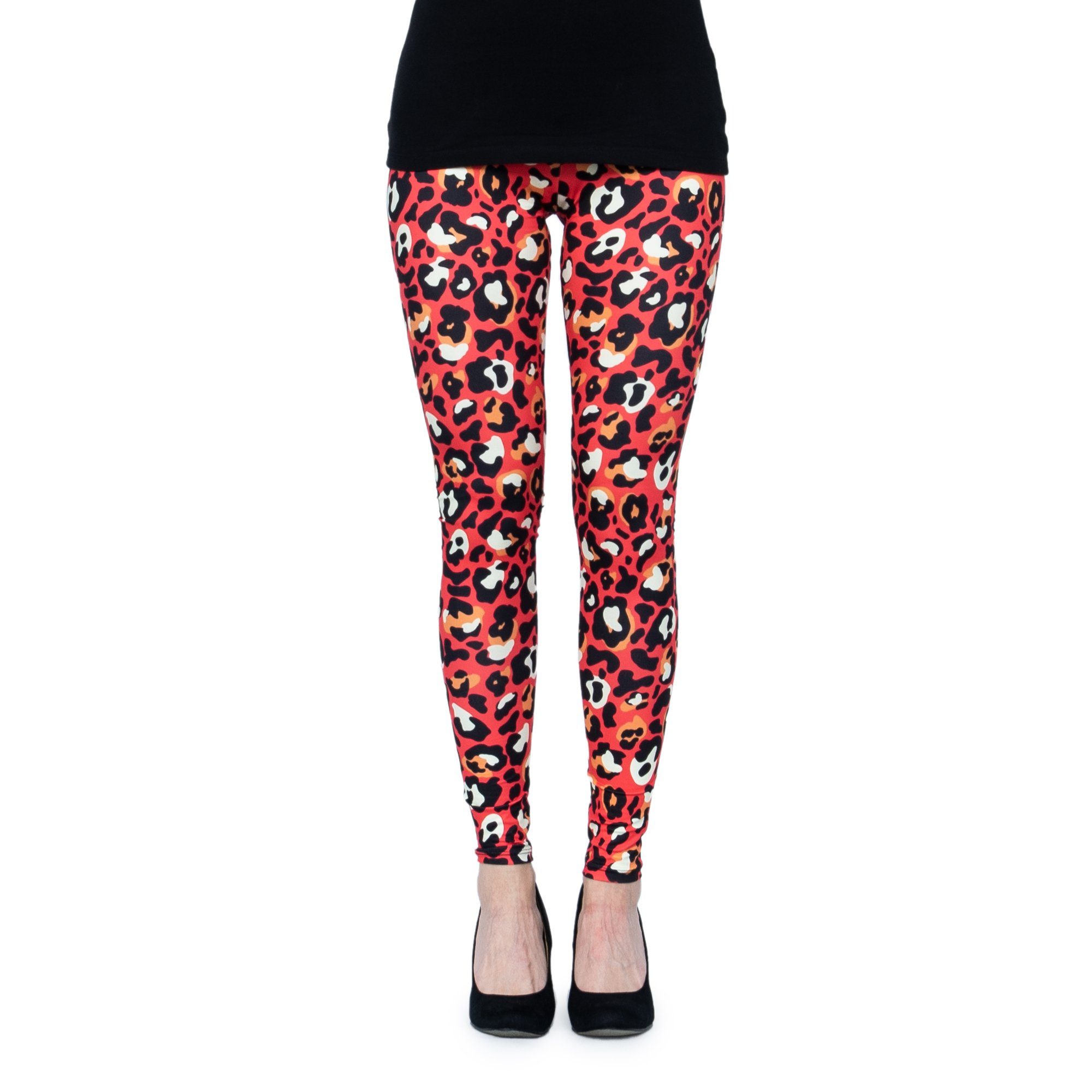 cosey Leggings Leo Line Leggings Tier (Einheitsgröße XS -L) Leopard Tier Design