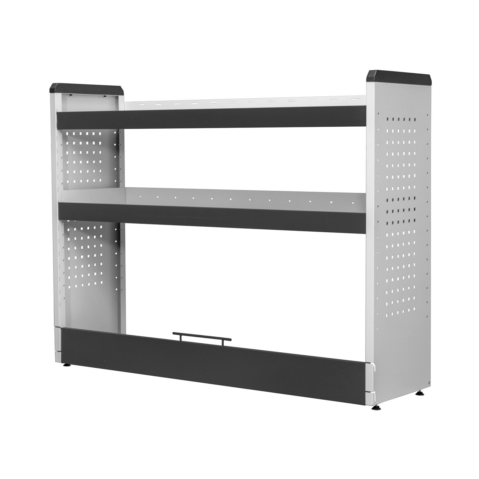 PROREGAL® Standregal Fahrzeugregal KFZ, 2 Ebenen, HxBxT 110x144x40cm, Lichtgrau/Anthrazit – Bild 5 von 5