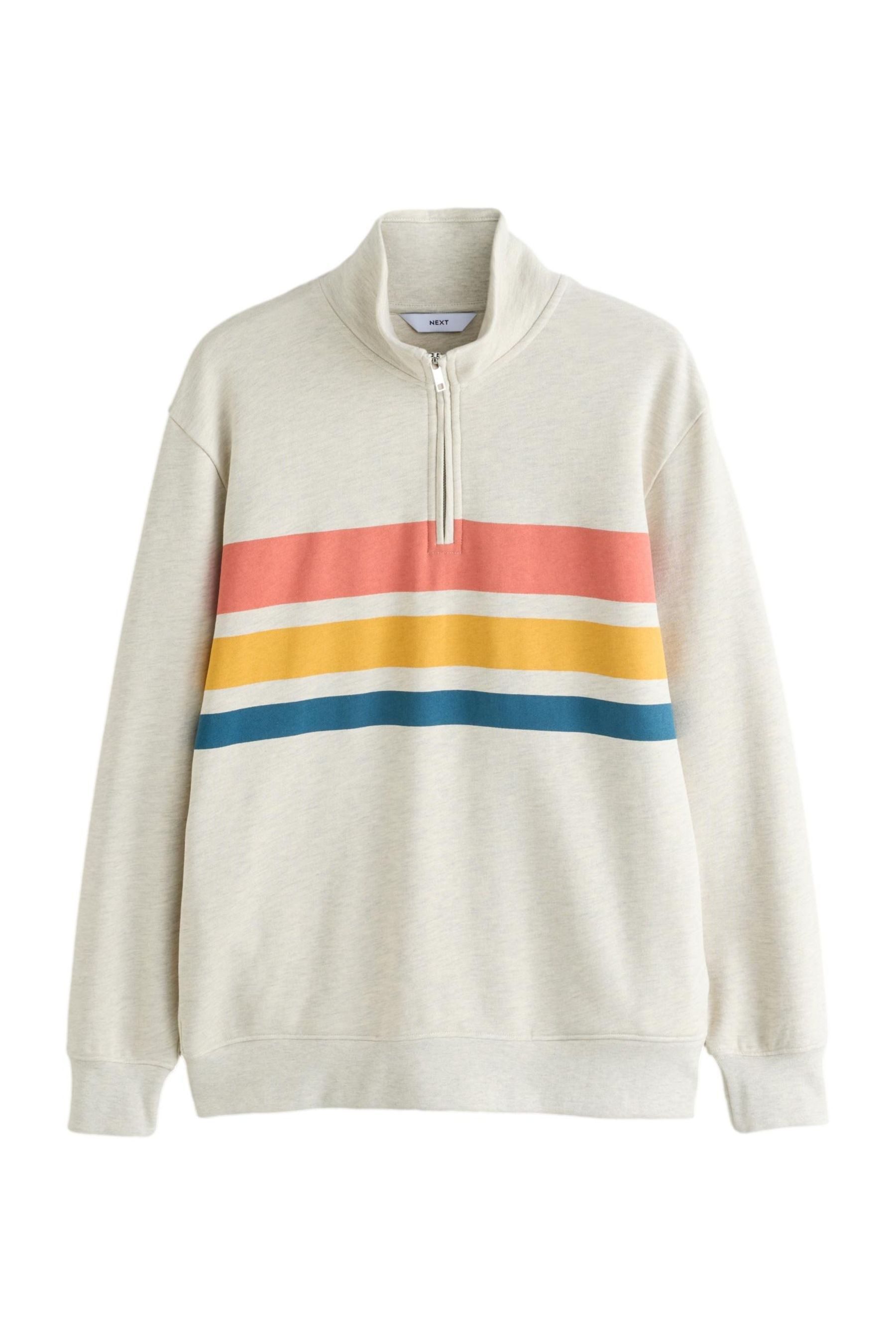 Next Sweater Blockfarben-Pullover mit Reißverschluss (1-tlg)
