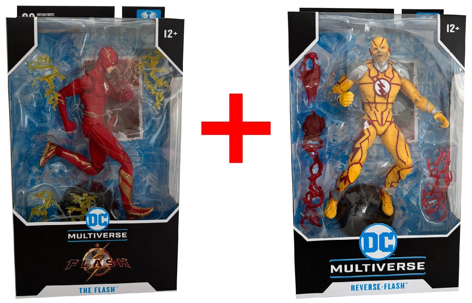 The Flash Actionfigur DC Multiverse Flash und Reverse-Flash, Actionfiguren mit beweglichen G
