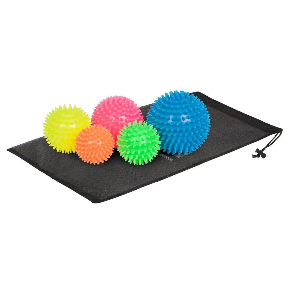 Sport-Knight® Massageball Massage Igelbälle, verschiedene Größen, für Triggerpunktmassage, Massage-Set, Einzeln, 5er Set inklusive Aufbewahrungstasche oder Einzeln wählbar