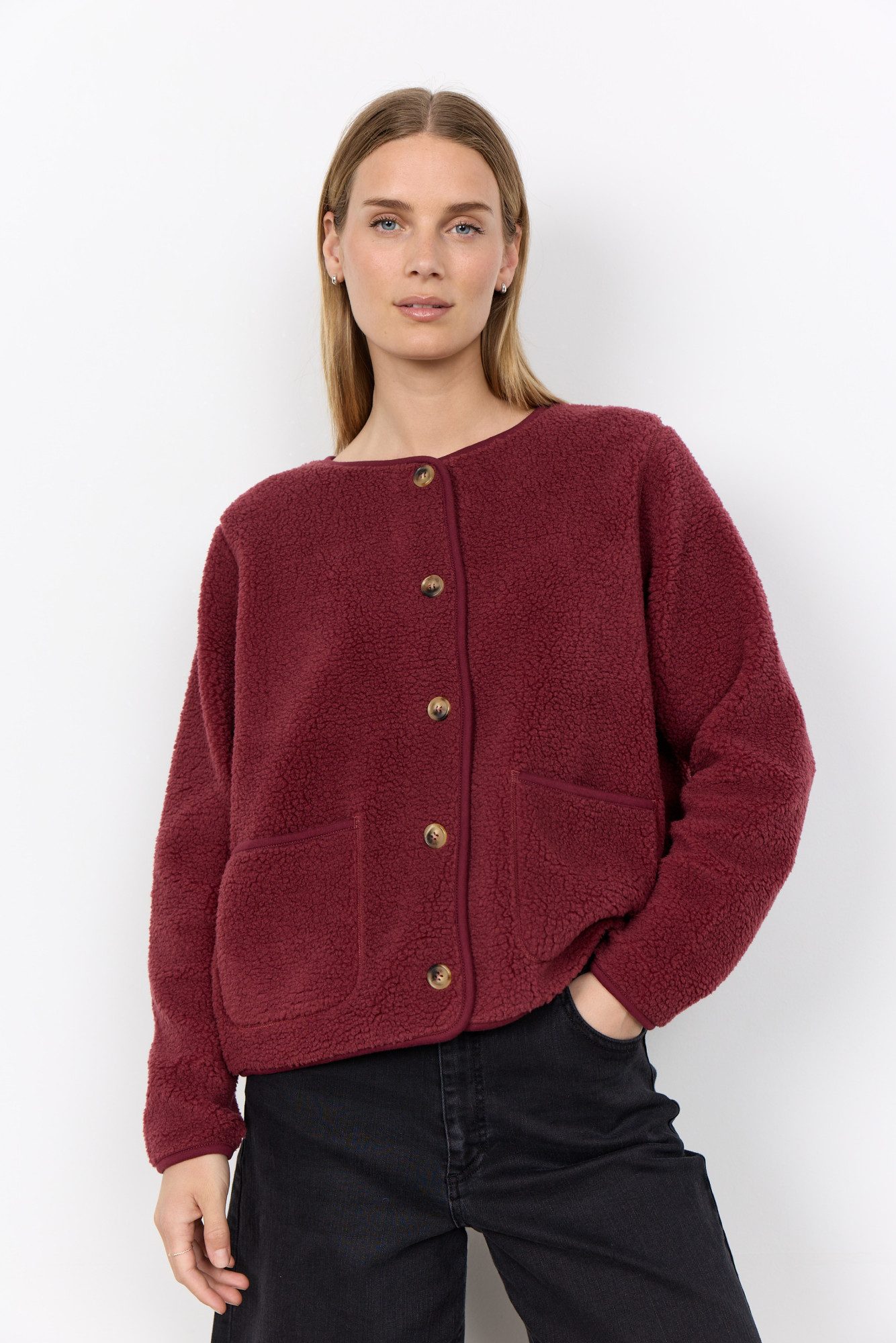 soyaconcept Strickjacke SC-ONYX 2 4985 4985 OXBLOOD RE – Bild 3 von 5