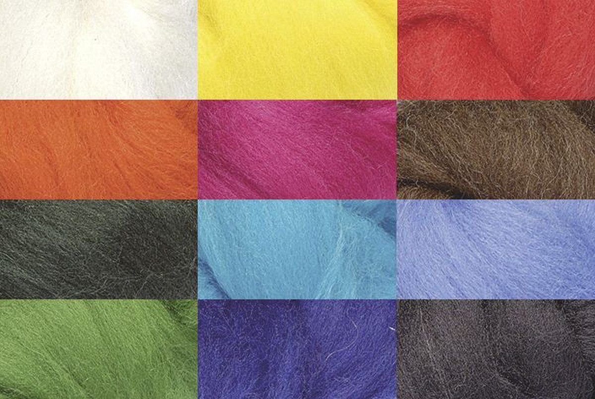 Knorr Prandell Bastelfilz Märchenwolle Mix 12 Farben VE=100g