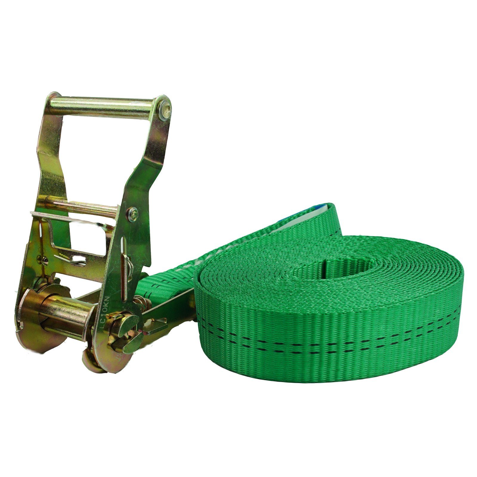 TRUTZHOLM Spanngurt 10x Ratschen Spanngurte Zurrgurt 1-tlg 6m 2t 2to 2000kg TÜV/GS GRÜN (Set) mit TÜV/GS
