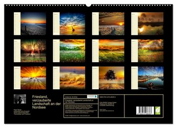 CALVENDO Wandkalender Friesland, verzauberte Landschaft an der Nordsee (Premium, hochwertiger DIN A2 Wandkalender 2023, Kunstdruck in Hochglanz)