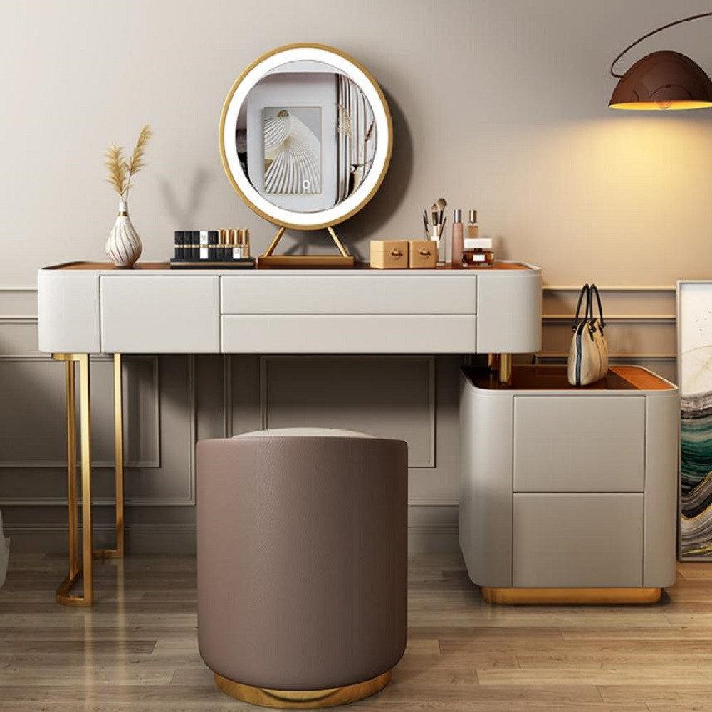 JVmoebel Schminktisch Stilvoller Weißer Schminktisch Mit Schubladen Designer Sofort (Schminktisch), Made in Europa