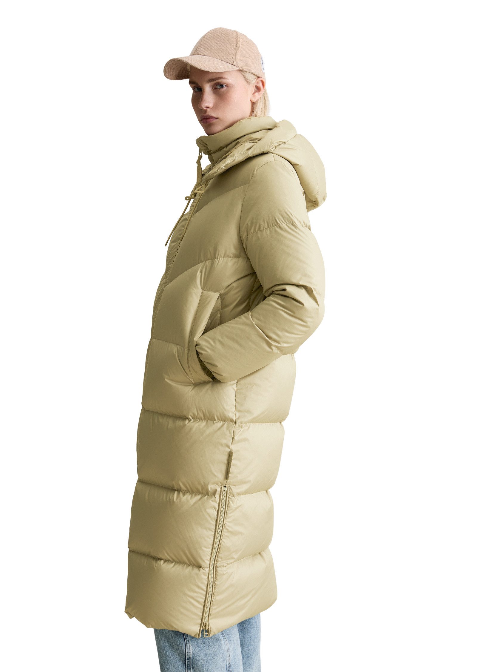 Marc O'Polo DENIM Daunenmantel aus wasserabweisendem Ripstop günstig online kaufen