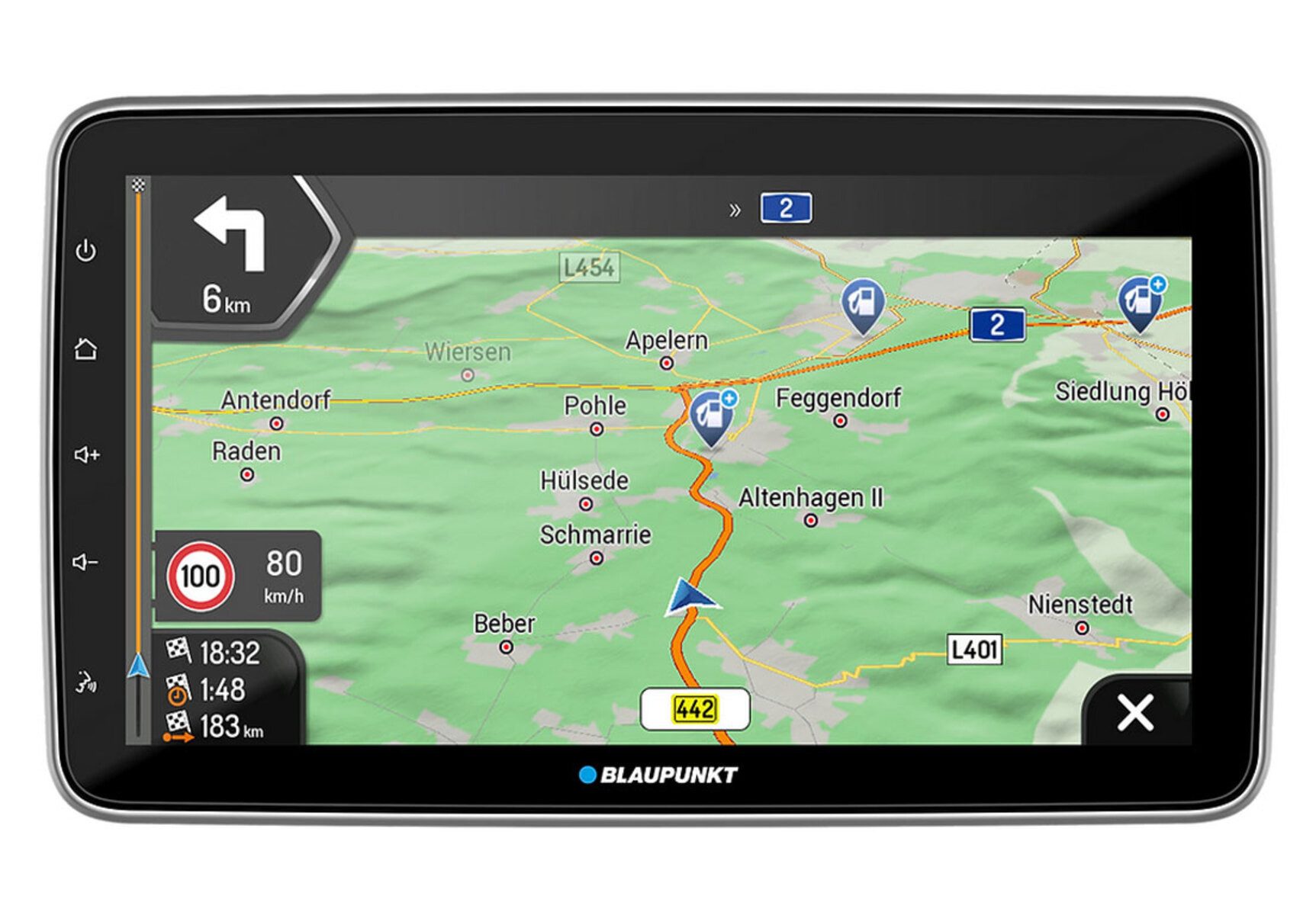 HAMBURG 948 DAB 1-DIN Multimedia Navigationssystem Autoradio