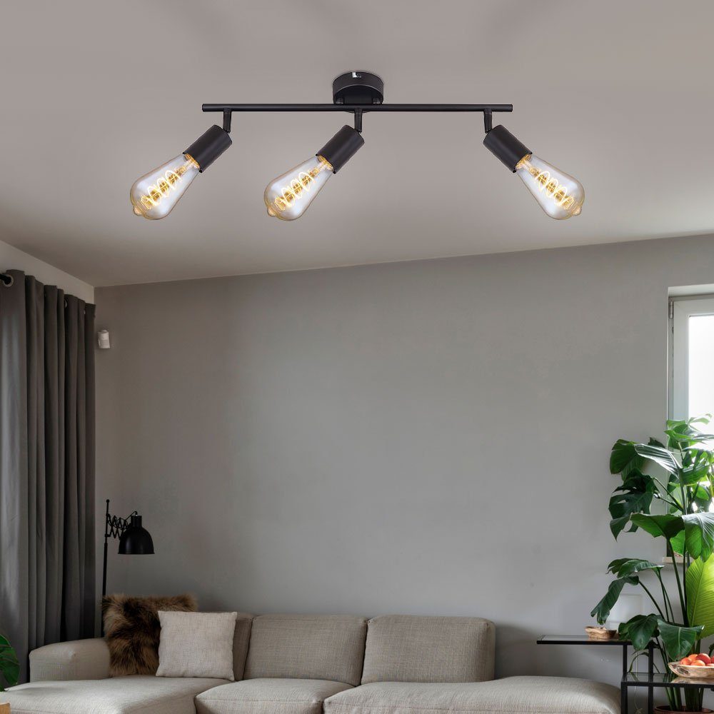 etc-shop LED Deckenspot, Leuchtmittel nicht inklusive, Deckenleuchte Deckenstrahler Wohnzimmerleuchte Spots beweglich