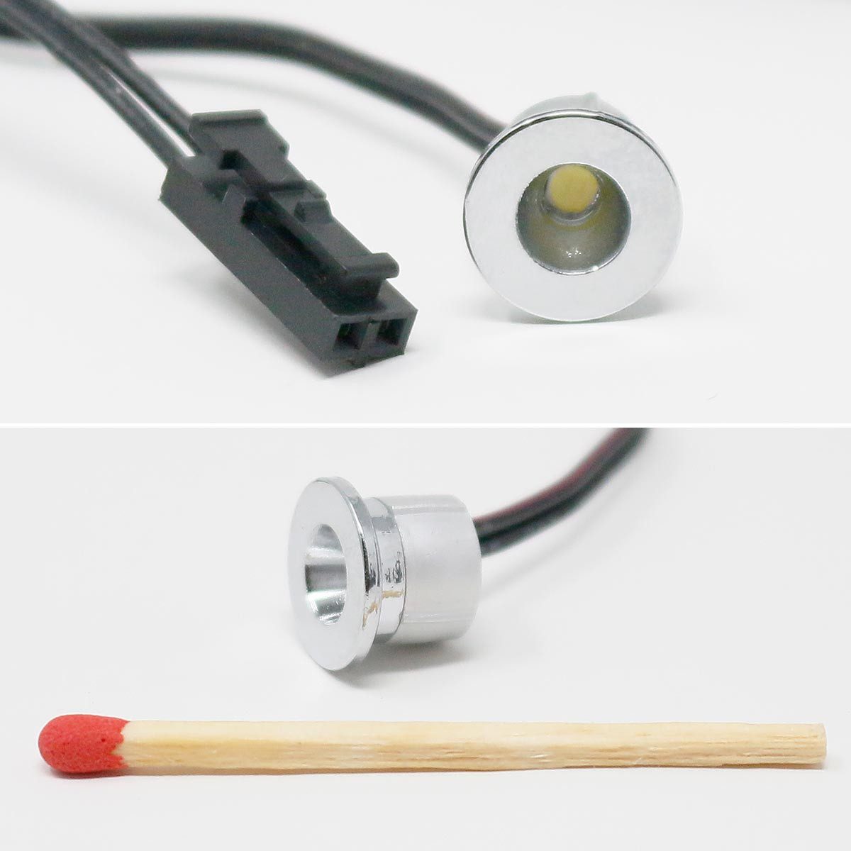 world-trading-net LED Deckenspot 6er Set LED Mini-Spot STAR Chrom, neutra, Netzteil, neutralweiß