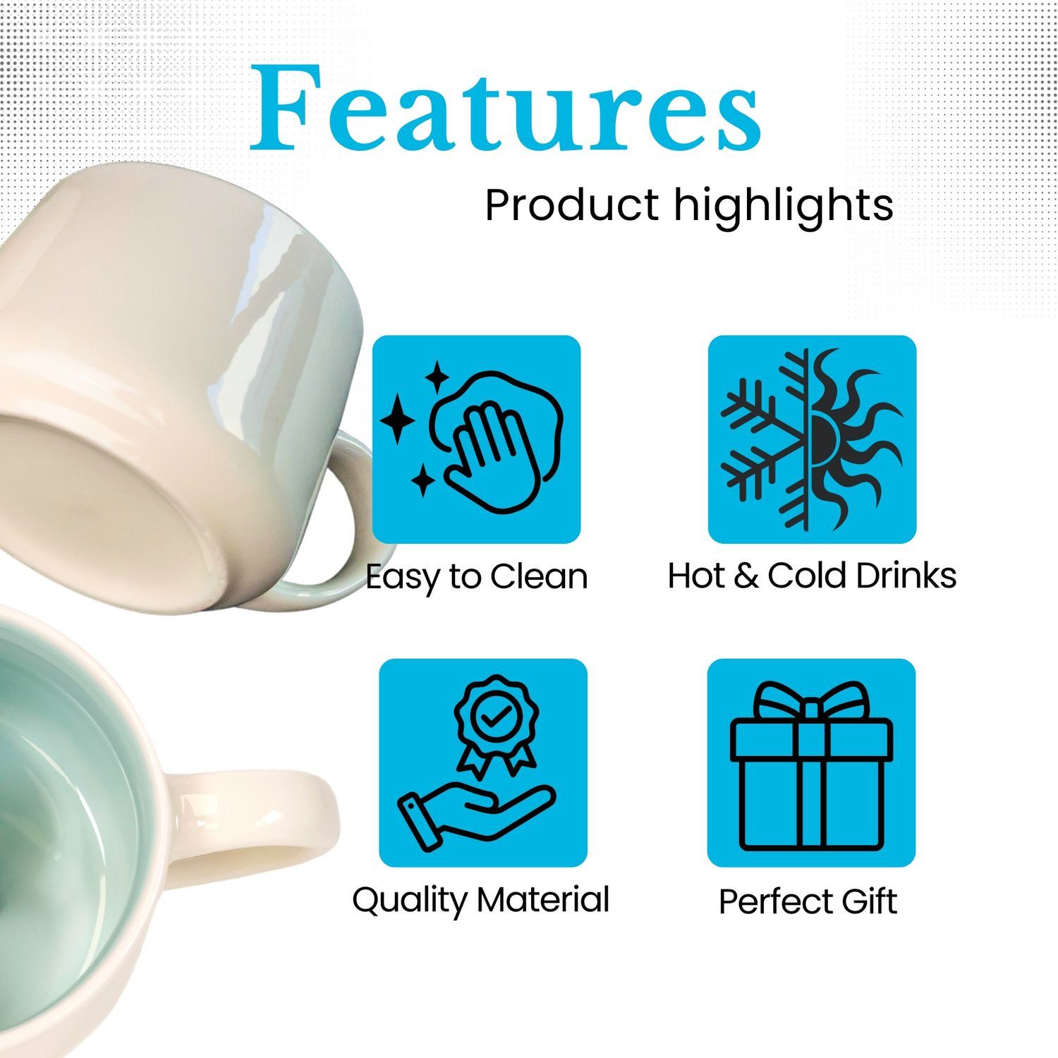 Intirilife Tasse, 1-tlg., Keramik, Kaffeetasse 3D Teetasse Keramik Tasse Cartoon süßes Geschenk Becher