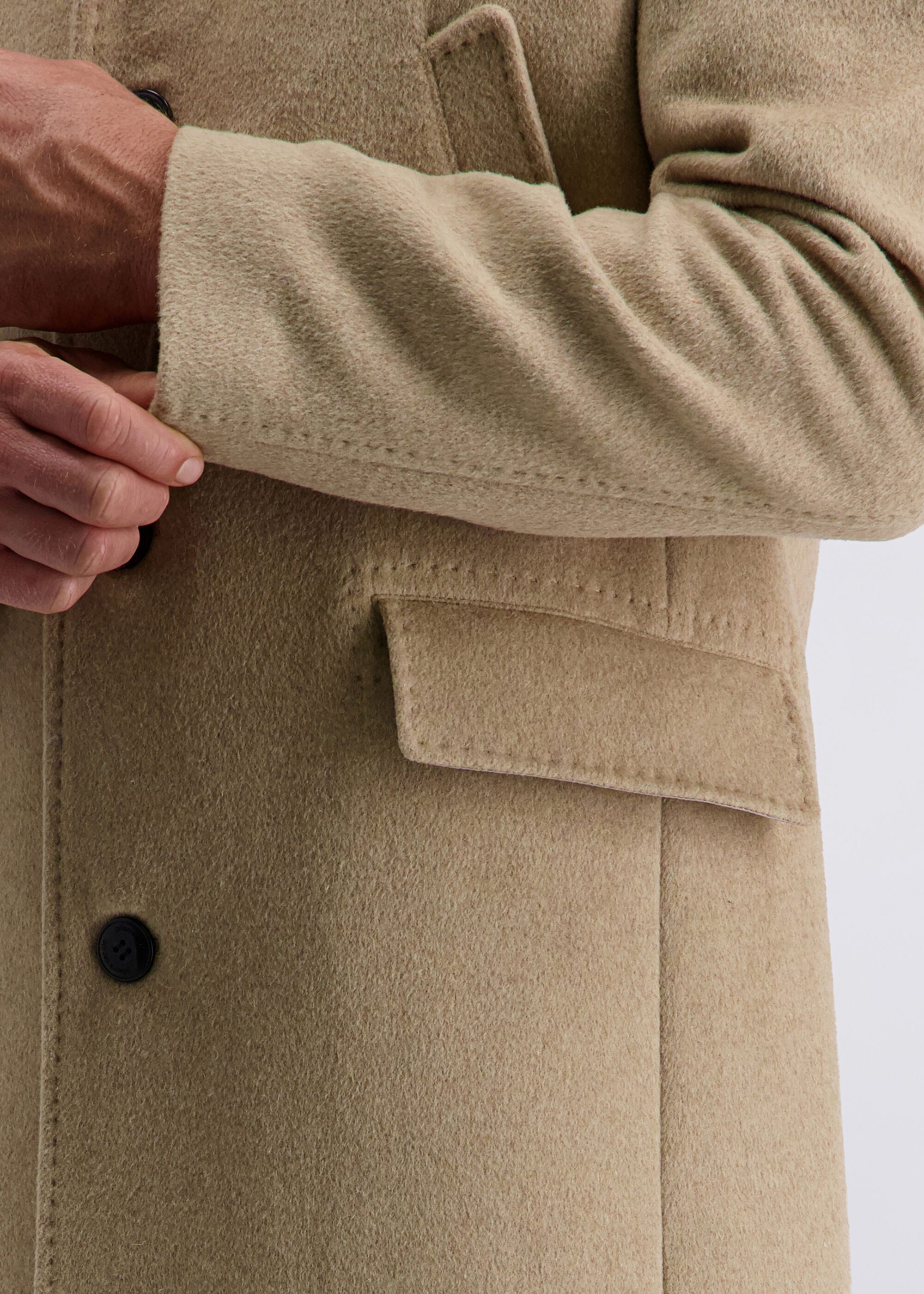 Pierre Cardin Langmantel mit hohem Kragen