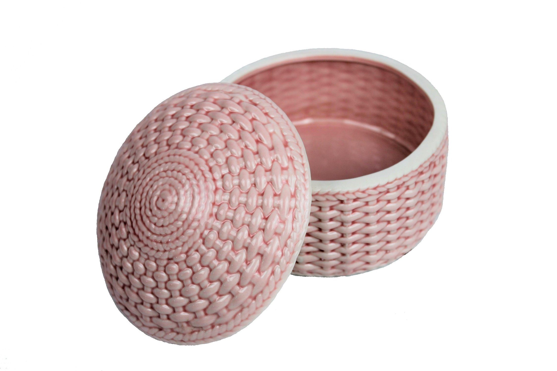 Cosy Home Ideas Dose Dose aus Porzellan Geschenk zur Taufe Geburt 13 x 13 x 8 cm mit Deckel (1 Stück, 1x Dose aus Porzellan), Porzellandose mit abnehmbarem Deckel