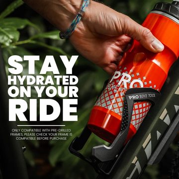 Pro Bike Tool Fahrrad-Flaschenhalter Fahrrad Flaschenhalter Aus Kunststoff Schlichtes Modernes Design, Schwarz Kunststoff
