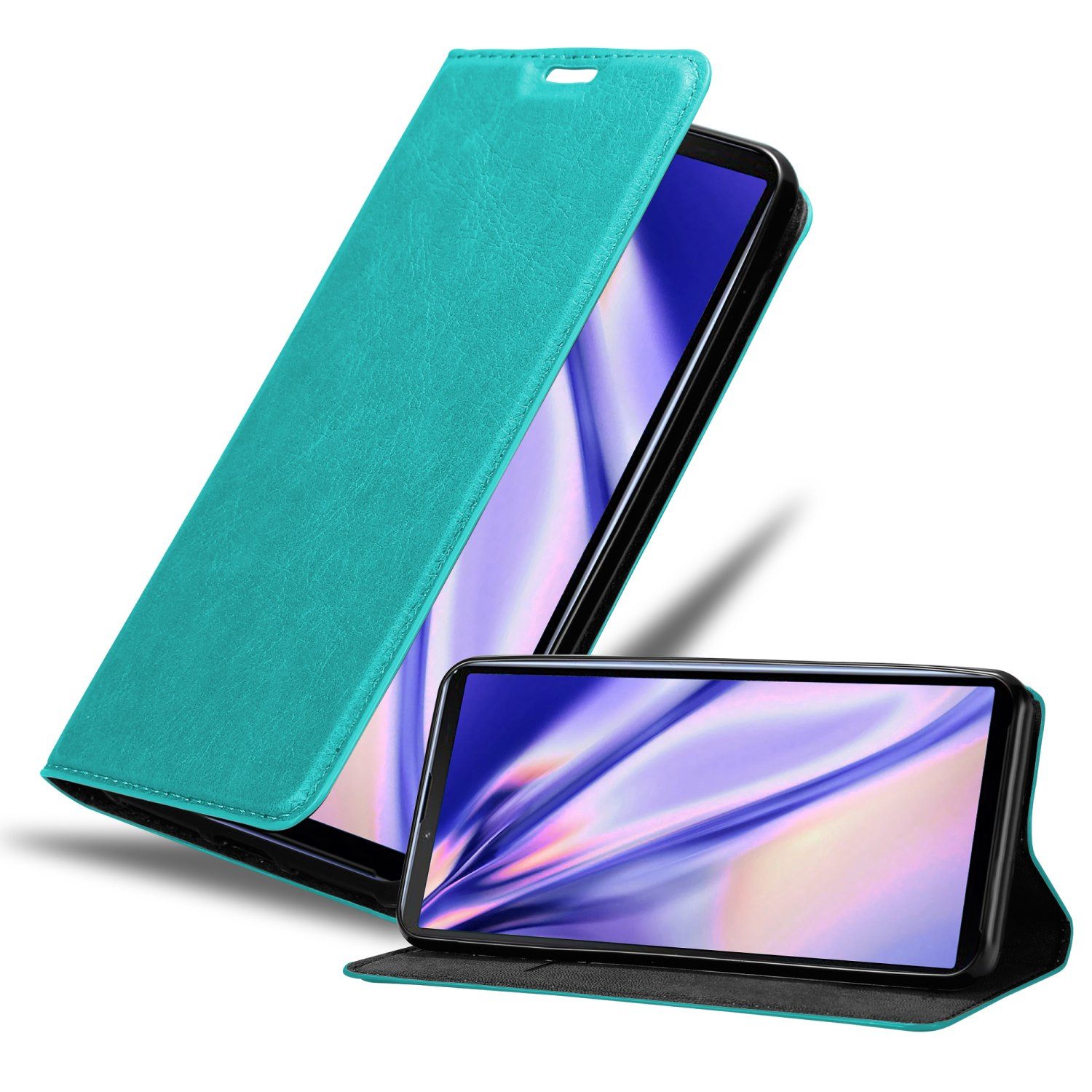 Cadorabo Handyhülle für Sony Xperia 10 III Hülle Sony Xperia 10 III, Hülle Schutzhülle mit Standfunktion, Magnetverschluss und Kartenfach