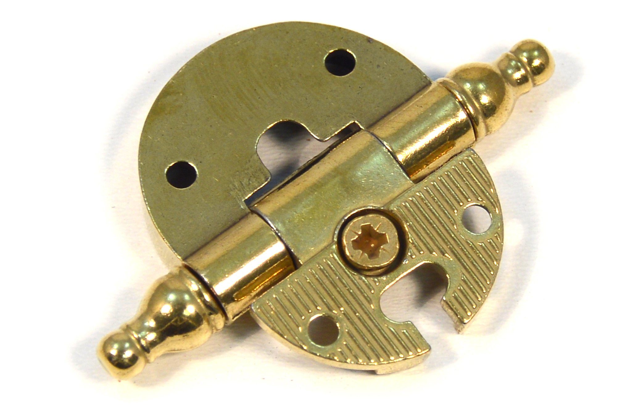 Thumbnail - IHC Möbelbeschlag Scharnier mit Zierkopf Küchen, Kleiderschrank Tür-Scharnier (2 St)