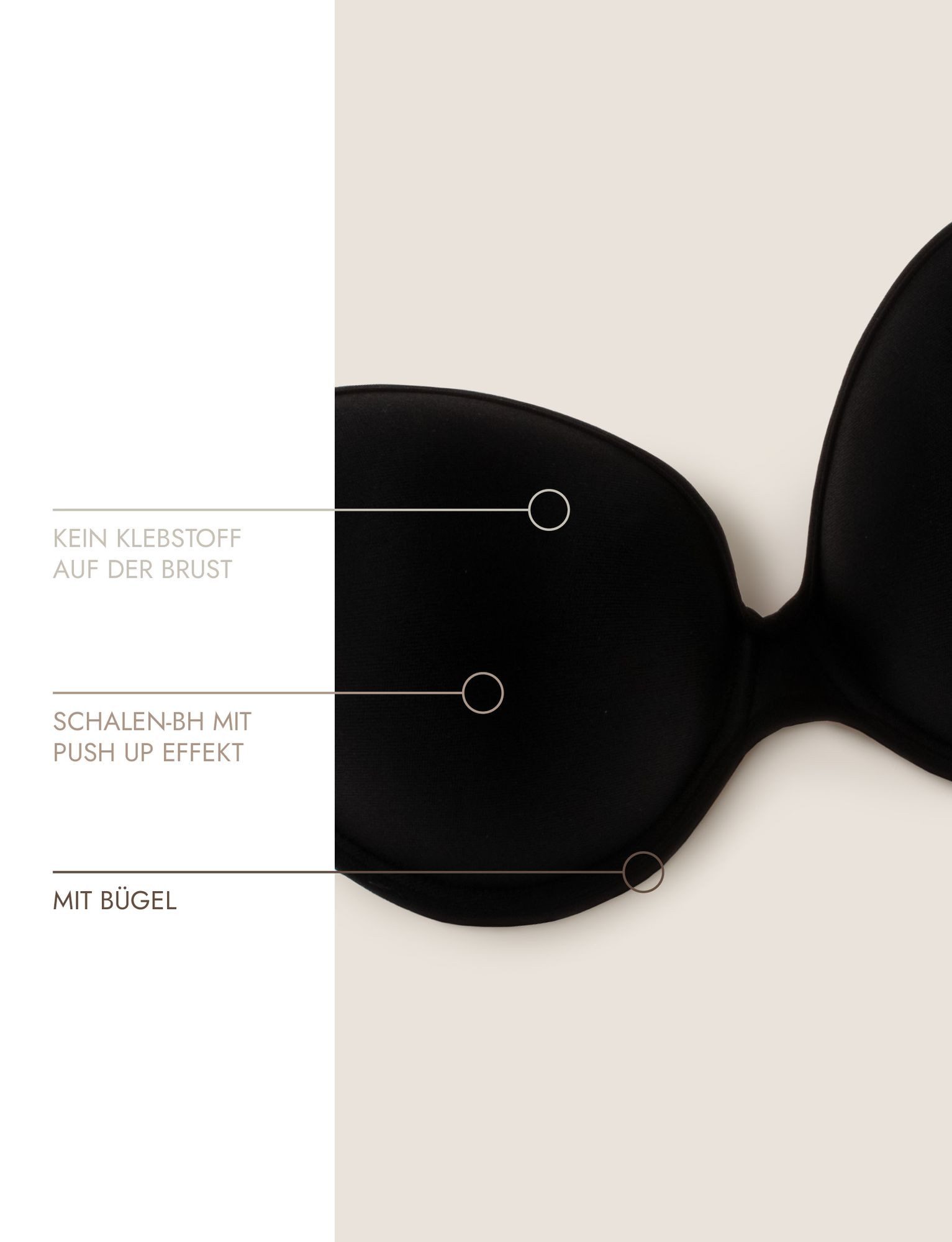 Miss Perfect Klebe-BH 38000 Styling Bra with Silicone Wings – Selbstklebender BH mit Halt