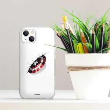 DeinDesign Handyhülle Captain America Offizielles Lizenzprodukt Marvel, Apple iPhone 13 Silikon Hülle Bumper Case Handy Schutzhülle