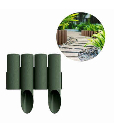 Green-split Beetbegrenzung Palisaden aus Kunststoff grun 23cm x 25.5 cm Rasenkanten